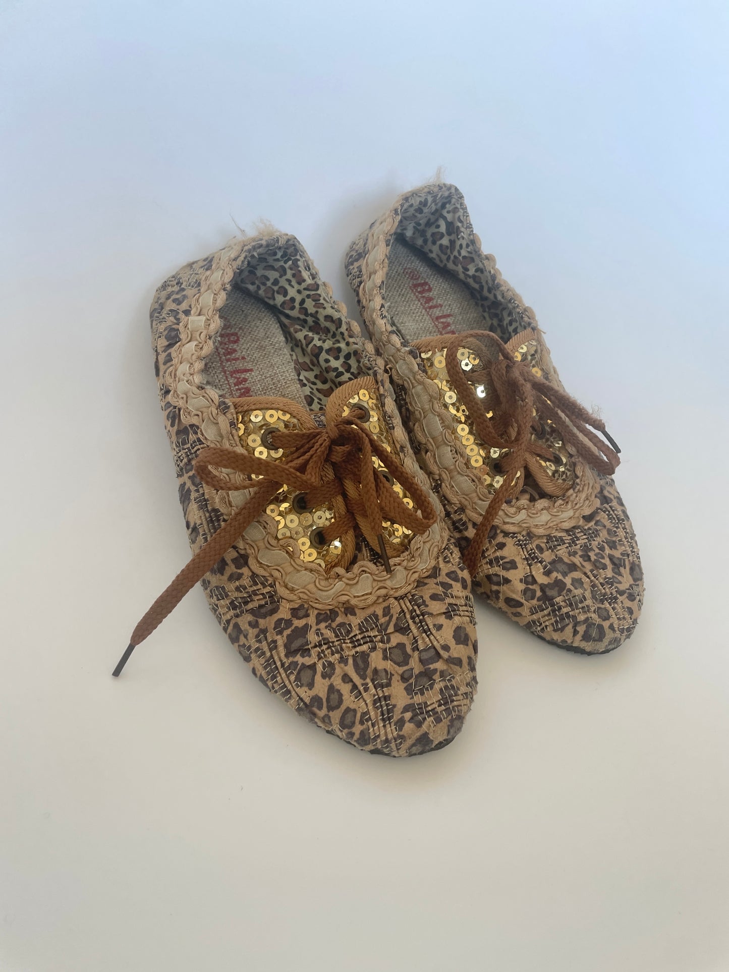 Leopard Print & Sequin Shoes