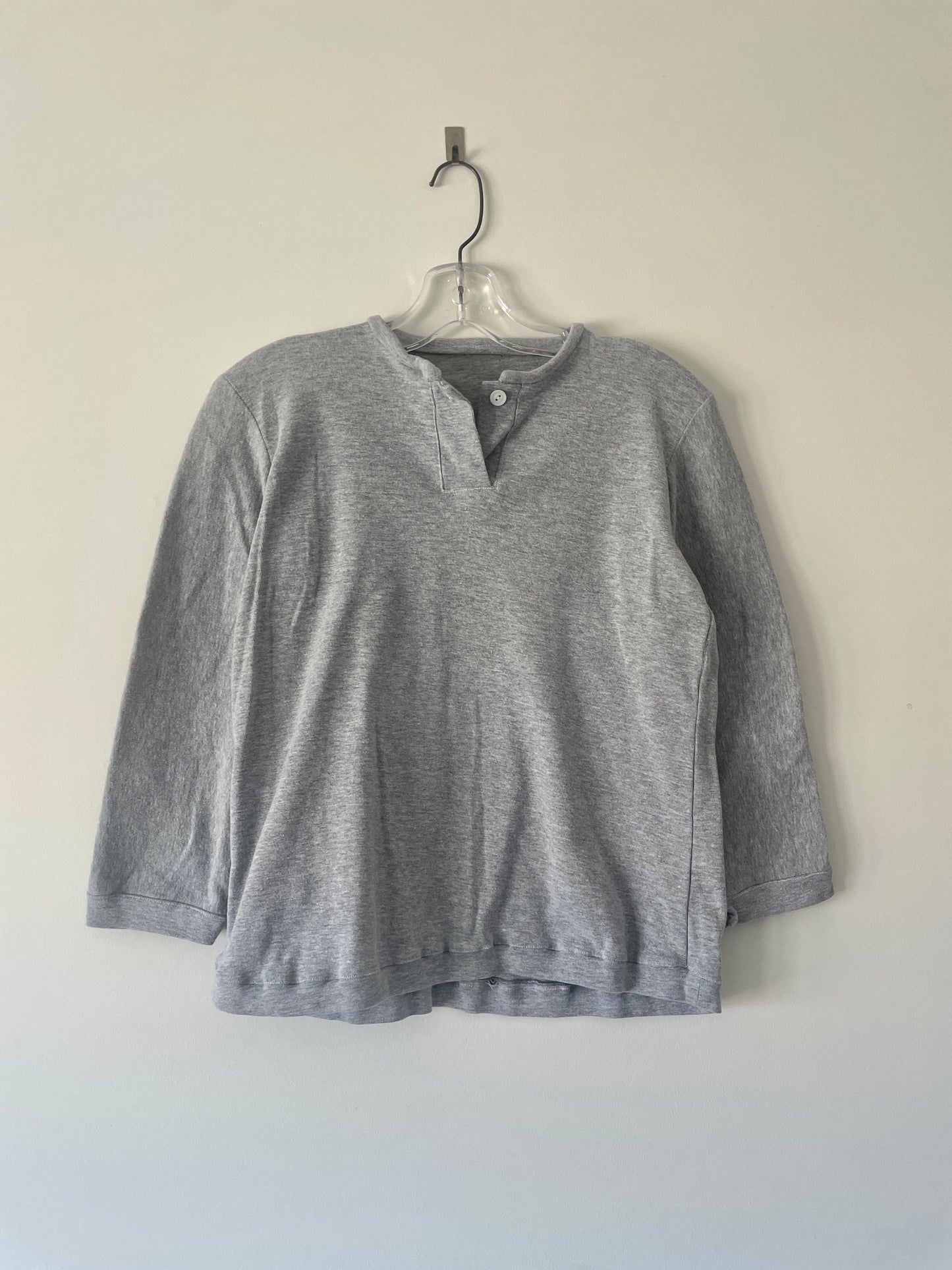 Heather Grey Henley Shirt
